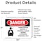 Signmission Formaldehyde Irritant Hazard Danger Sign, Vinyl Decal, 10in W x 7in L, 2PK OS-2PACK-DS-D-710-L-1266 - alternate 6